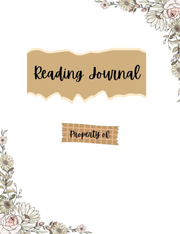 Minimalist Reading Journal for bookworms