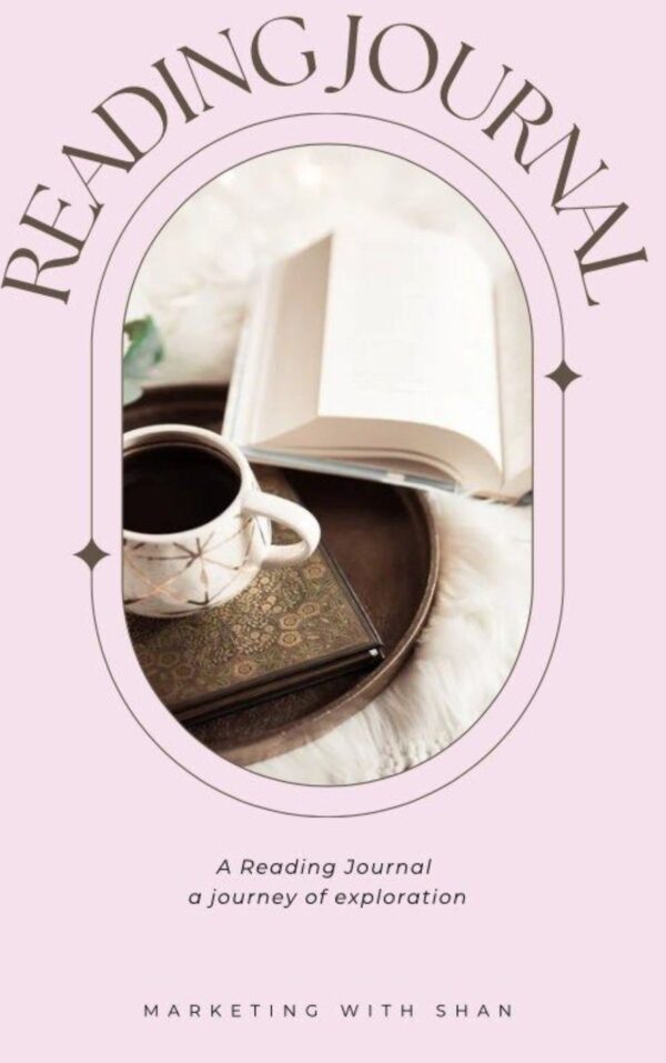 Pink Reading Journal for bookworms